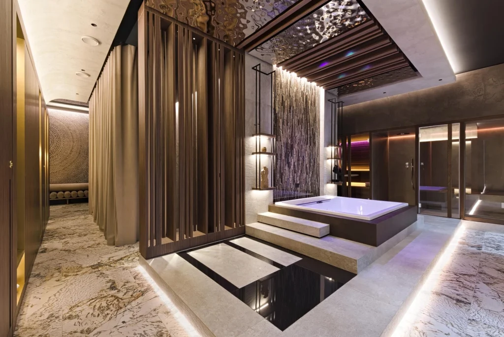 Luxury hotel spa offering wellness treatments and relaxation